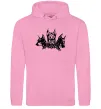 Чоловіча толстовка (худі) Doberman trio Рожевий фото