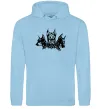 Чоловіча толстовка (худі) Doberman trio Блакитний фото