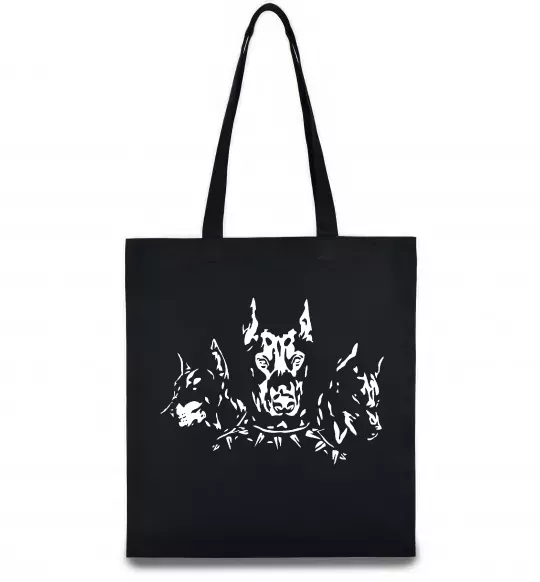 Еко-сумка Doberman trio Чорний фото