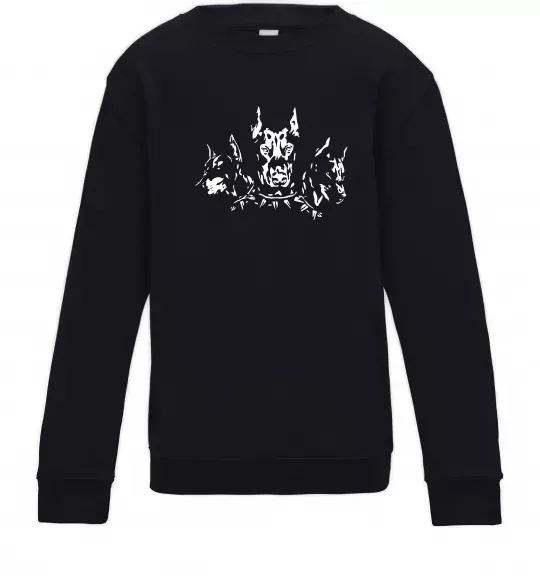 Детский Свитшот Doberman trio Черный фото