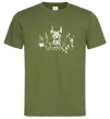 Чоловіча футболка Doberman trio Оливковий фото