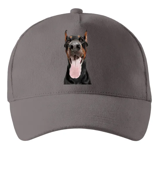 Кепка Doberman tongue Сірий фото