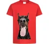 Дитяча футболка Doberman tongue Червоний фото