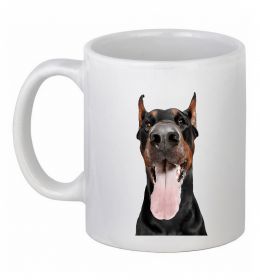 Чашка керамическая Doberman tongue