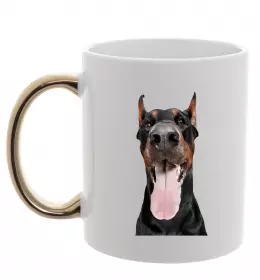 Чашка с цветной ручкой