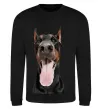 Свитшот Doberman tongue Черный фото