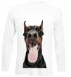 Лонгслив Doberman tongue Белый фото