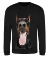 Свитшот Doberman tongue Черный фото