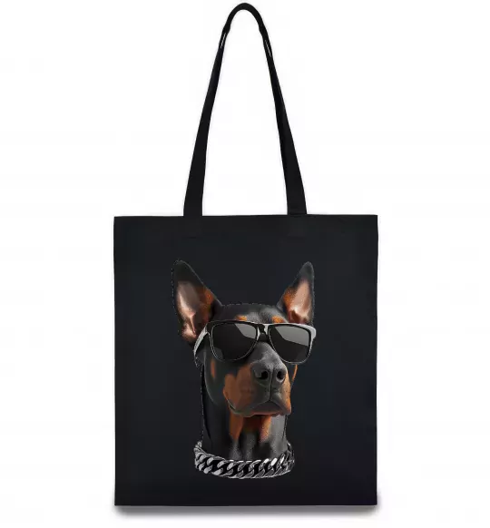 Эко-сумка Doberman sunglasses Черный фото