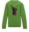 Детский Свитшот Doberman sunglasses Лаймовый фото