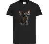 Дитяча футболка Doberman sunglasses Чорний фото