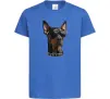 Дитяча футболка Doberman sunglasses Яскраво-синій фото