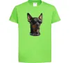 Дитяча футболка Doberman sunglasses Лаймовий фото