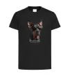 Дитяча футболка Doberman sunglasses Чорний фото