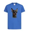 Дитяча футболка Doberman sunglasses Яскраво-синій фото