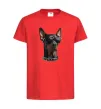 Дитяча футболка Doberman sunglasses Червоний фото