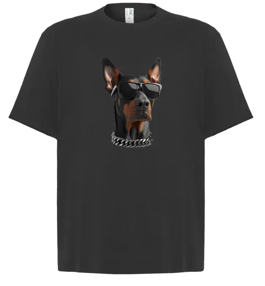 Футболка Оверсайз Doberman sunglasses Чорний фото
