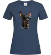 Женская футболка Doberman sunglasses Темно-синий фото