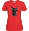 Женская футболка Doberman sunglasses Красный фото