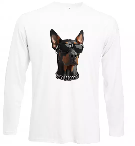 Лонгслив Doberman sunglasses Белый фото