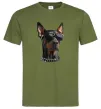 Мужская футболка Doberman sunglasses Оливковый фото