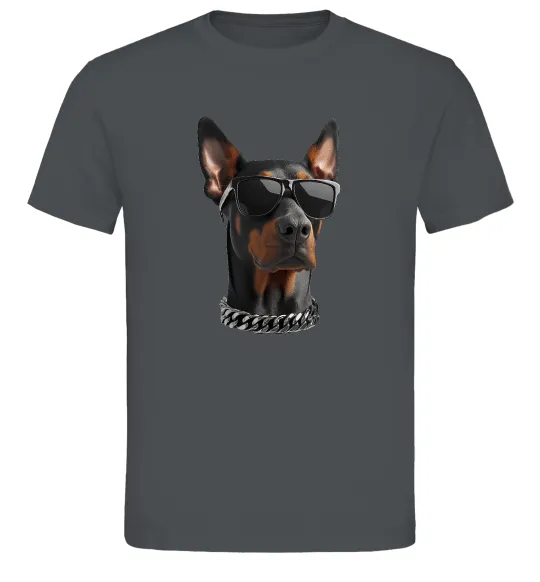 Мужская футболка Doberman sunglasses Графит фото