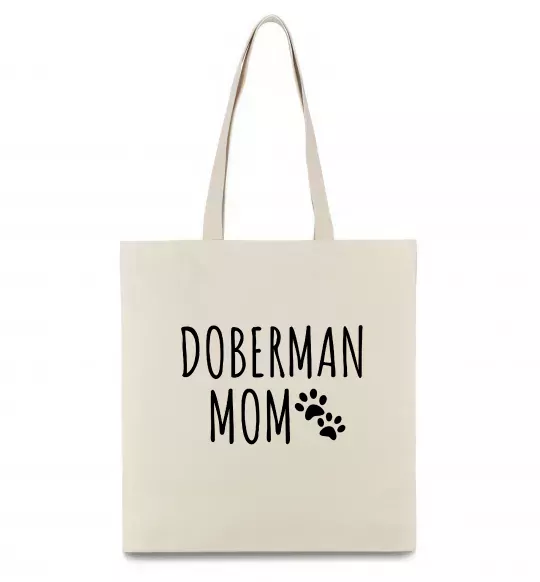 Эко-сумка Doberman mom Бежевый фото