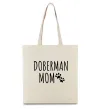 Эко-сумка Doberman mom Бежевый фото