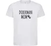 Дитяча футболка Doberman mom Білий Дитяча футболка Doberman mom Білий фото