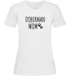 Женская футболка Doberman mom Белый фото