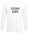 Лонгслив Doberman mom Белый фото