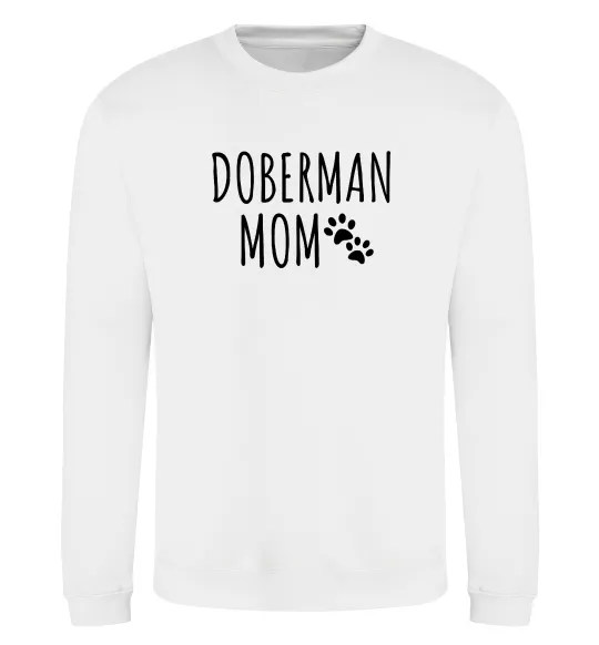 Свитшот Doberman mom Белый фото
