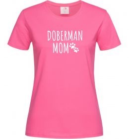 Женская футболка Doberman mom