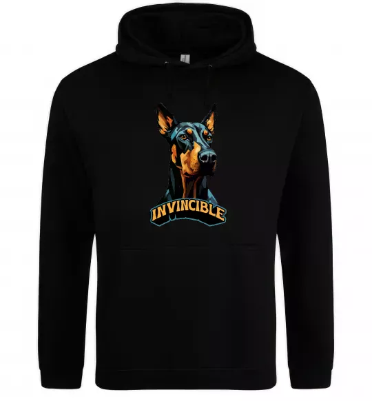 Мужская толстовка (худи) Doberman invincible Черный фото