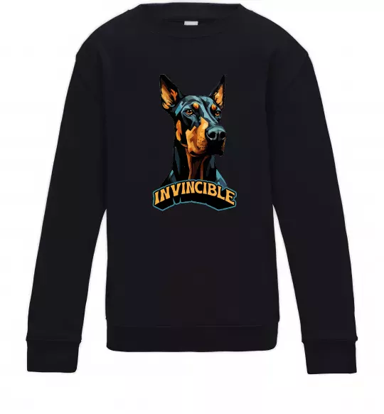 Детский Свитшот Doberman invincible Черный фото