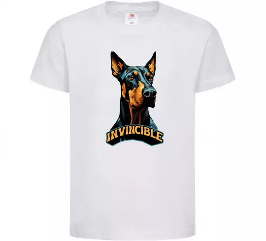 Детская футболка Doberman invincible Белый фото