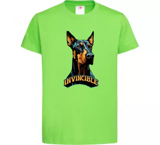 Детская футболка Doberman invincible Лаймовый фото