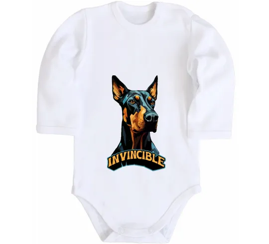 Дитячий бодік Doberman invincible Білий фото