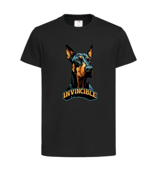 Детская футболка Doberman invincible Черный фото