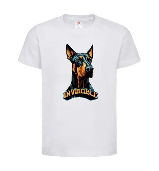 Детская футболка Doberman invincible Белый фото