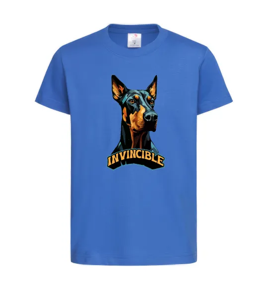 Детская футболка Doberman invincible Ярко-синий фото
