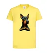 Детская футболка Doberman invincible Лимонный фото