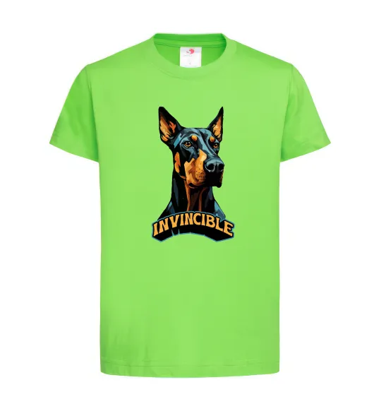 Детская футболка Doberman invincible Лаймовый фото