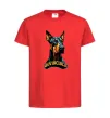 Детская футболка Doberman invincible Красный фото
