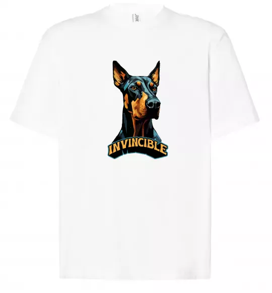 Футболка Оверсайз Doberman invincible Білий фото