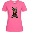 Женская футболка Doberman invincible Ярко-розовый фото