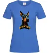 Женская футболка Doberman invincible Ярко-синий фото