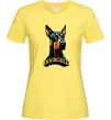 Женская футболка Doberman invincible Лимонный фото