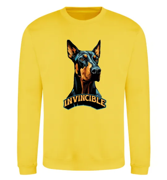 Свитшот Doberman invincible Солнечно желтый фото