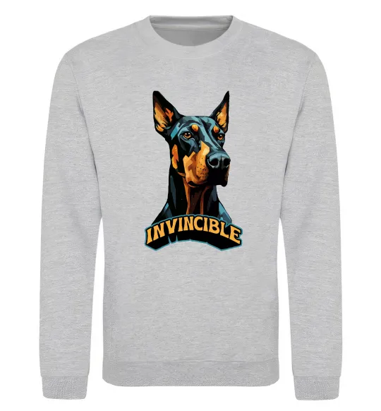 Свитшот Doberman invincible Серый меланж фото